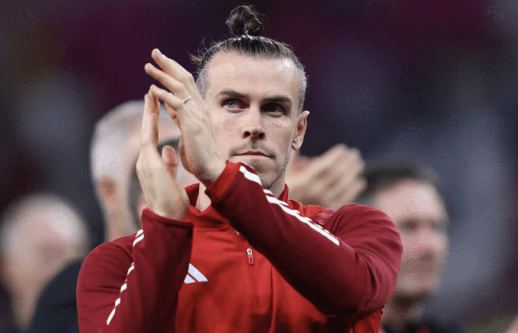 Gareth Bale with Wales