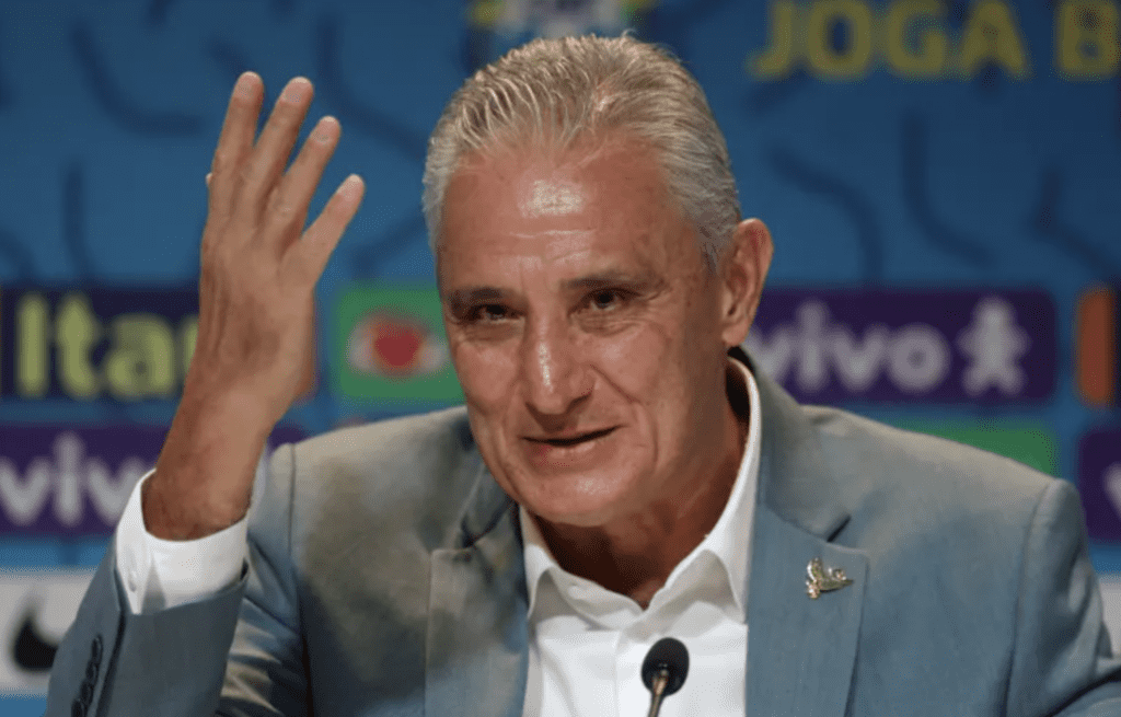 Tite Football manager in press conference 