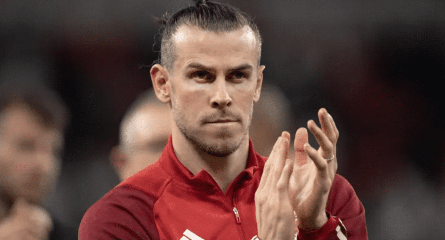 Gareth Bales with wales